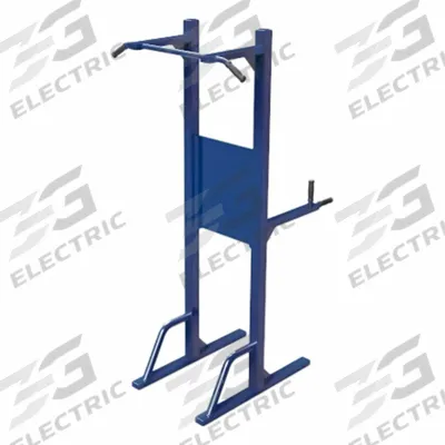 TRIACTIVE USA Pull Up and Dip Station: 88 in Overall Ht, 51 in Overall Lg, 43 in Overall Wd (MPN PDIP-B) - Outdoor Fitness Stations