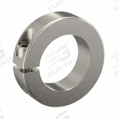 RULAND MANUFACTURING Shaft Collar: 1-Piece, Metric, Round, Clamp-On, 45 mm Bore Dia - Stainless Steel Shaft Collars
