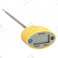 COOPER ATKINS Digital Thermometer: -40°F to 450°F /-40°C to 232°C, ±2°F/1°C @ 0 to 350°F/18 to 177°C (MPN DFP450W). Key specifications — Brand: COOPER ATKINS; Accuracy: ±2 °F/1 °C @ 0 to 350 °F/18 to 177 °C.