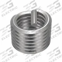 APPROVED VENDOR Helical Insert: Tanged Tang Style, Free-Running, M20-2.50 Thread Size, Plain, Plain (MPN 3520-20.00X1.0D). Key specifications — attr798694: 18-8; attr798710: Right Hand; attr798707: M20-2.50; attr798676: Metal; attr798705: Metric; attr798675: APPROVED VENDOR; attr798681: 0.819 in; attr798708: 200,000 psi.