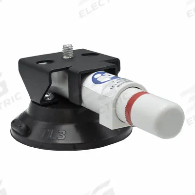 WOOD'S POWR-GRIP Suction Cup Mount: Suction Cup Mount, 15 lb Max Load Capacity - Suction-Cup Equipment Holders