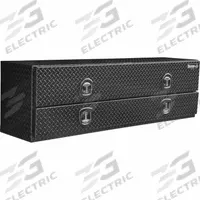 BUYERS PRODUCTS Contractor: Topside Truck Box, Double Lid Lid, T-Handle Compression, Aluminum, Black (MPN 1721578). Key specifications — Brand: BUYERS PRODUCTS; Color: Gloss Black; Lock Type: Keyed.
