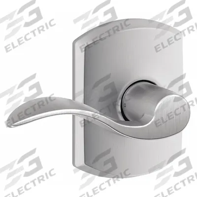 SCHLAGE RESIDENTIAL Door Lockset: Passage Lever Locksets, Chrome