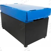 ENCORE Strapping Tool: Forklift Tray, For Forklifts, Black/Blue, Steel (MPN EP-715). Key specifications — Accessory Type: Forklift Tray; Material: Steel; Features: Magnetic Add-On; Brand: ENCORE; Color: Black; Compatible with Product Type: Forklifts.