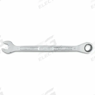 PROTO Combination Wrenches: Alloy Steel, Full Polish Chrome, 12 mm Head Size - Metric Spline Ratcheting Combination Wrenches