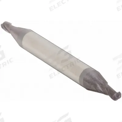 APPROVED VENDOR Ball End Mill: Carbide, AlTiN Coated, Double End, 2 Flute, 3/64" Mill Dia - Double-End Carbide Ball End Mills