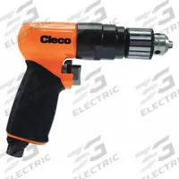 CLECO Air-Powered Drill: 3/8 in Chuck, Heavy Duty, 1,800 RPM, 1 hp, Keyed, Reversible (MPN MP1463-51). Key specifications — attr1320790: CLECO.