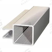 Double-Flanged Square Tube Profile: 1 in x 1 in, 4 ft Lg, 1 Open Slots, Aluminum, 5/16 in Slot Wd (MPN 13FT9025-48). Key specifications — Series: 13 Series; Product Type: Single-Flanged Tube Profile; Material: Aluminum; System of Measurement: Inch; Framing Type: Press-Fit; Manufacturer Part Number: 13FT9025-48; Brand: FAZTEK; Finish: Anodized.