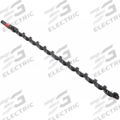 MILWAUKEE Auger Drill Bit: 13/16 in Drill Bit Size, 18 in Overall Lg, Hex Shank, Pole Auger Auger (MPN 48-13-6707). Key specifications — attr255259: Pole Auger; attr255260: Steel; attr255261: PTFE; attr277197: MILWAUKEE.