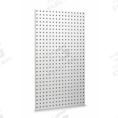 TRITON PRODUCTS Pegboard: Square, 3/8 in Peg Hole Size, 42 in x 24 in x 9/16 in, Steel, White (MPN LB2-W). Key specifications — Material: Steel; Finish: Epoxy-Coated; Peg Hole Shape: Square; Color: White; Brand: TRITON PRODUCTS.