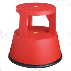 XTEND + CLIMB Step Stool: 15 in Overall Ht, 300 lb Load Cap, 2 Steps, Plastic, 15 in Standing Ht (MPN 961). Key specifications — Product Type: Step Stool; Stacking: Stackable; Brand: XTEND + CLIMB; Casters Included: Swivel; Color: Red; Feet Material: Rubber; Feet Type: Non-Marring; Folding: Not Foldable.