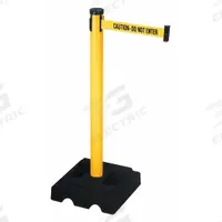 RETRACTA-BELT Barrier Post with Belt: Yellow, No Pattern, Caution Do Not Enter, 10 ft Belt Lg (MPN 302PYW-CAU). Key specifications — attr981468: Rubber; attr981465: Yellow; attr981461: RETRACTA-BELT; attr981440: Vinyl; attr981443: Yellow; attr981449: Caution Do Not Enter; attr981448: Black.