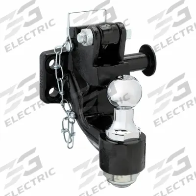 BUYERS PRODUCTS Ball Hitch: 2 in Hitch Mount, 20,000 lb Gross Trailer Wt Capacity - Pintle Hook Hitches with Ball Mount