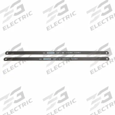 STANLEY Hacksaw Blade: 12 in Blade Lg, Steel, 18, 1/2 in Blade Wd, 0.03125 in Blade Thick - General Purpose Hacksaw Blades