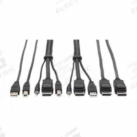 EATON TRIPP LITE Server Management Cable Kit: Display Port/Stereo Audio/USB 2.0, Tripp Lite Series (MPN P783-010-DPU). Key specifications — Brand: EATON TRIPP LITE; Connection Technology: Stereo Audio; Product Type: KVM Cable Kit; Supported Video Resolution - Maximum: 3840x2160 (4Kx2K) @ 60Hz; Compatible KVM Switch Type: Tripp Lite Series; End 1 Connection Type: 3.5 mm; DisplayPort; USB-A.