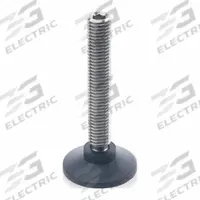 JW WINCO Male-End Leveling Mount: Swiveling Stud, 3/8"-16 Thread Size, 0.71 in, 787 lbf Capacity (MPN 638-18-3/8X16-74-NI). Key specifications — Finish: Matte; Base Shape: Round; Load Capacity: 787 lbf; Thrust Pad Material: Polyacetal; Includes: Plastic Thrust Pad; Hex Size: 3/16 in.