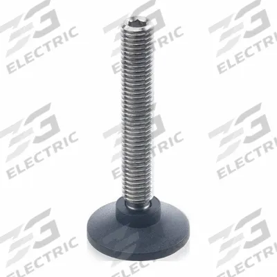 JW WINCO Male-End Leveling Mount: Swiveling Stud, 3/8"-16 Thread Size, 0.71 in - Swivel Male Leveling Mounts