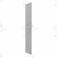 HADRIAN Pilaster: Solid Plastic HDPE, Plastic, Gray, 80 1/2 in Ht, 16 in Wd, 1 in Thick (MPN X41016-239). Key specifications — Door Swing: Out Swing; Brand: HADRIAN; Color: Gray; Finish/Texture: Plastic.