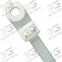 GRAINGER Cable Tie: 15 in Nominal Lg, 4 in Nominal Max. Bundle Dia., 0.3 in Wd, Natural, 100 PK (MPN 36J192). Key specifications — Screw Mount Hole Size: #10; Color: Natural; Brand: GRAINGER.