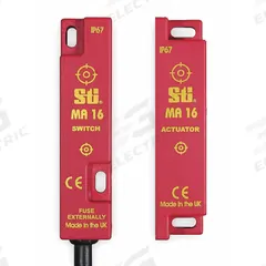 OMRON Magnetically Actuated Safety Interlock Switch: MA Series, 1NC, 9.84 ft Cable Lg, Pre-Cabled (MPN 44507-1610). Key specifications — Brand: OMRON; Indicating Light: No Indicating Light Included; Series: MA; Termination Type: Pre-Cabled.