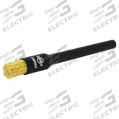 NAMPOWER BRUSH End Brush: Crimped Ceramic, 1/2 in Dia, 0.04 in Fill Dia, 3/8 in Shank - Deburring Brushes for All Metals
