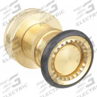 APPROVED VENDOR Fire Hose Nozzle: Adj Gallonage, Fog, 6AKC3. Key specifications — Product Type: Fire Hose Nozzle; Thread Type: NST; Base Type: Swivel; Body Material: Brass; Activates By: Twist; Spray Pattern: Fog/Straight Stream; Brand: APPROVED VENDOR; Activation Method: Twist.