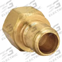 PARKER Hydraulic Quick Connect Hose Coupling: 3/4 in, Brass, 106 lpm Max. Flow Rate, Female NPTF (MPN BST-N6). Key specifications — attr297111: Brass; attr297114: 3/4"-14; attr303815: PARKER.