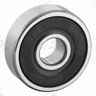 EZO Miniature Ball Bearing: 626, Dbl Sealed, Contact Seal, 6 mm Bore, 19 mm OD - High-Precision Radial Ball Bearings