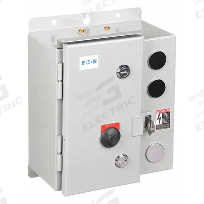 EATON NEMA Magnetic Motor Starter: Non-Reversing, 3 Poles, NEMA Size 00, 9 A - Enclosed Non-Reversing Starters with Electronic Overloads
