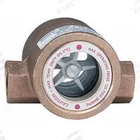 DWYER Window Sight Flow Indicator with Impeller: Rotor, Bronze, 1 in FNPT, 1 in Connection Size (MPN SFI-300-1). Key specifications — For Media Type: Hydraulic Oils; Brand: DWYER; Sight Material: Tempered Glass; Connection Type: FNPT; Flow Direction: Vertical Up; Seal Material: Buna-N; Wetted Material: Tempered Glass.