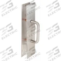 TRIMCO Door Pull Plate: 3 1/2 in Wd, 15 in Ht, Stainless Steel (MPN 1895-3B.710CU). Key specifications — Material: Copper Alloy; Operation Type: Hand Pull; Brand: TRIMCO.
