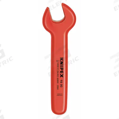 KNIPEX Open End Wrench: Alloy Steel, Chrome, 5/8 in Head Size, 6 1/2 in Overall Lg - SAE, Single End, Open End Wrenches
