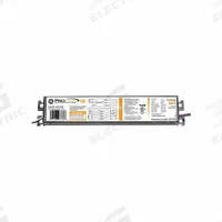 GE LAMPS Fluorescent Ballast: 120V AC, 3/4 Lamps Supported, 17 W_25 W_28 W_32 W Bulb Watt (MPN GE432-120-RES). Key specifications — attr1125022: (3 or 4) F25T8; attr239899: GE LAMPS; attr1125144: 4.