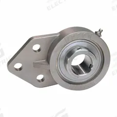 IPTCI BEARINGS Flange Mount Bearings: Radial Ball, 1 in Bore, SS, Set Screws, 2 3/4 in Lg (MPN SUCSFB205-16). Key specifications — Brand: IPTCI BEARINGS; Lubricant Material: Mobil FM222; Mounting Bolt Size: 5/8 in; System of Measurement: Inch.