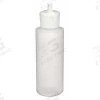 QORPAK Dispensing Bottle: HDPE, 240 mL, 8 fl oz, No Label, Closure Included, Dispensing, Non-Sterile (MPN PLC-03410). Key specifications — Body Color: Natural; Closure Color: White; Graduated: No; Brand: QORPAK; Closure Included: Yes; Bottle Imprinting: No Label.