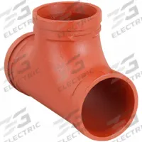 GRUVLOK Metal Pipe Tee: Tee, 2 1/2 in x 2 1/2 in x 2 1/2 in, Ductile Iron, EPDM Seal (MPN 0390016822). Key specifications — Brand: GRUVLOK; Maximum Operating Pressure: 300 psi @ 150°F; Fitting Pipe Size: 2-1/2 in x 2-1/2 in x 2-1/2 in.