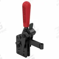 DE-STA-CO Hold-Down Clamp: Locking Vertical Handle, Bar Base Mounting, Solid Bar with Arm and Tip (MPN 533-LBR). Key specifications — Brand: DE-STA-CO.