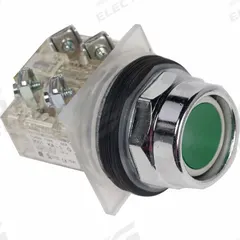 SQUARE D Push Button Operator: Non-Illuminated, Recessed Profile, Non-Metallic, 30 mm, 1NO/1NC (MPN 9001KR2GH13Y238). Key specifications — Brand: SQUARE D; Action: Momentary; Series: 9001K; Terminal Connection: Screw Terminals; Push Button Material Type: Non-Metallic.