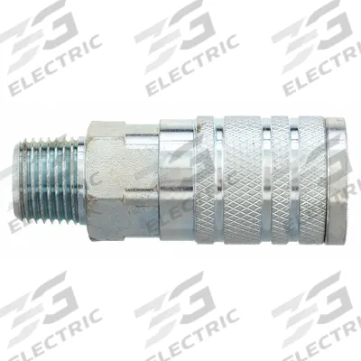SPEEDAIRE Quick Connect Hose Coupling: 1/2 in Body Size, 1/2 in Hose Fitting Size - Industrial Interchange Steel Quick-Connect Air Coupling Bodies