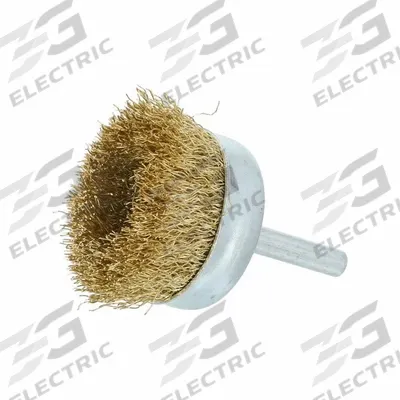 APPROVED VENDOR Cup Brush: Crimped Brass, 1 3/4 in Brush Dia, 1/4 in Shank - Nonsparking Light-Cleaning Brushes for Soft Materials