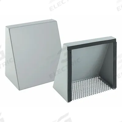 HOFFMAN Fan Shroud Kit: Protects Enclosure Openings from Rain, Sleet and Snow - Electrical Enclosure Accessories & Replacement Parts