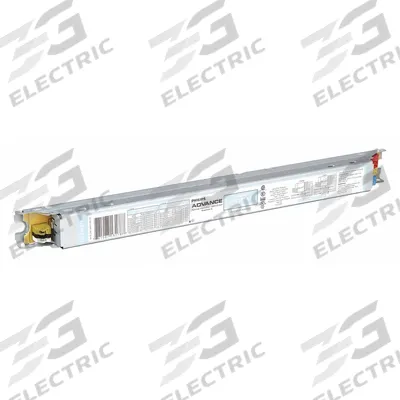 ADVANCE Fluorescent Ballast: 120 to 277V AC, 1/2 Lamps Supported - Programmed Rapid Start Electronic Fluorescent Ballasts