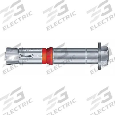 MKT FASTENING Wedge Anchor Bolt: 65 mm Overall Lg, 10 mm Dia, M6 Thread Size, Steel, Steel - Steel Wedge Anchors