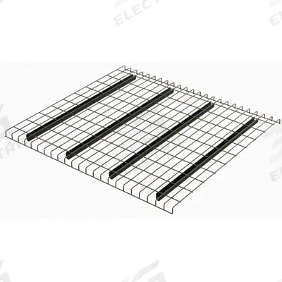 HUSKY Pallet Rack Decking: 52 in x 36 in, Waterfall, Std Wire Decking, 6 ga Decking - Standard-Channel Waterfall Wire Pallet Rack Decking