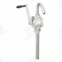 DAYTON Hand Pump: Rotary Action, Pump with Spout, 304 Stainless Steel Housing, 12.8 oz per stroke (MPN 38Y793). Key specifications — Brand: DAYTON; Housing Material: 304 Stainless Steel; Maximum Flow Rate: 12.8 oz per stroke; Seal Material: PTFE.