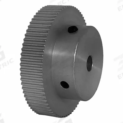 Dayton Timing Pulley: Modified Curvilinear, Fixed, For GT Timing Belt Section - GT Section Fixed-Bore Timing Pulleys with Hub