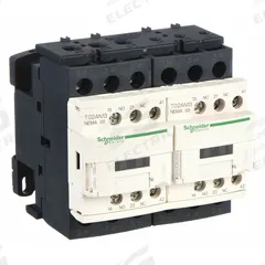 SCHNEIDER NEMA Magnetic Contactor: Reversing, 3 Poles, NEMA Size 00, 9 A, 120V AC (MPN T02AN23G7). Key specifications — Brand: SCHNEIDER.