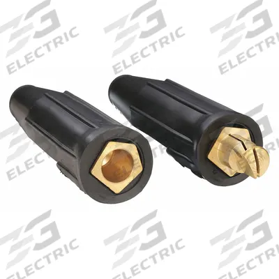 APPROVED VENDOR Welding Cable Connector: 3/0 AWG to 4/0 AWG, Double Ball-Point - Tweco-Style Welding Cable Connector Sets