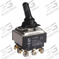 APPROVED VENDOR Toggle Switch: 2 Position, 9 Connections, 3PDT, Screw Terminals Connection (MPN 2VLP6). Key specifications — AC Contact Rating: 24 A @ 125 V; Switch Function Configuration: On/On; Brand: APPROVED VENDOR; Series: HY29; Horsepower: 2 hp.