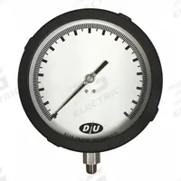DURO Industrial Pressure Gauge: Back Flange, 0 psi to 15 psi, 6 in Dial, 1/4 in NPT Male, Bottom, 20 (MPN 6.2020213E7). Key specifications — Accuracy: ±0.5%; Brand: DURO; Vibration Resistance Properties: None; Gauge Wetted Parts: Stainless Steel.